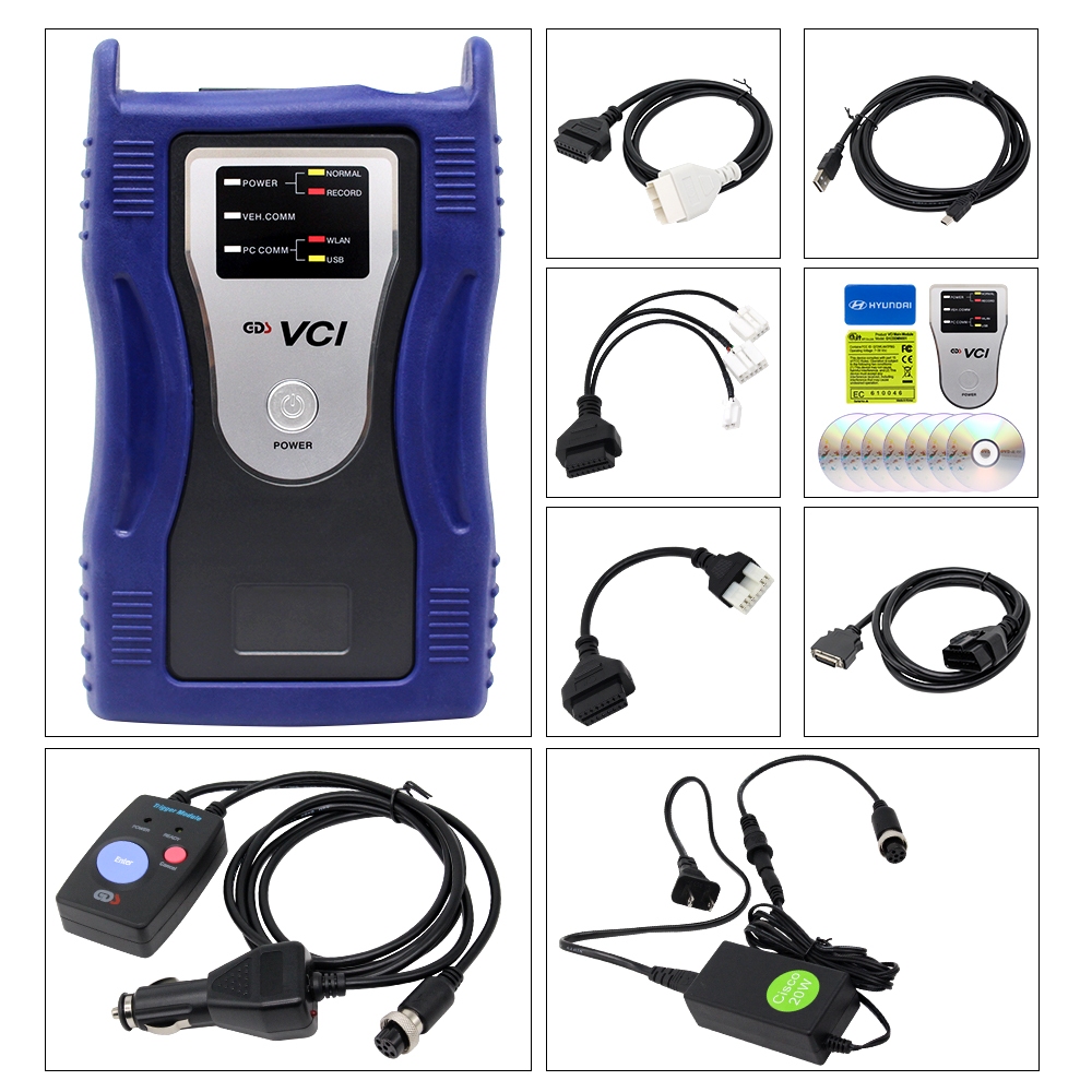 GDS VCI For KIA For Hyundai With Trigger Module Connector Flight OBD2 Diagnostic Scanner Code Tool