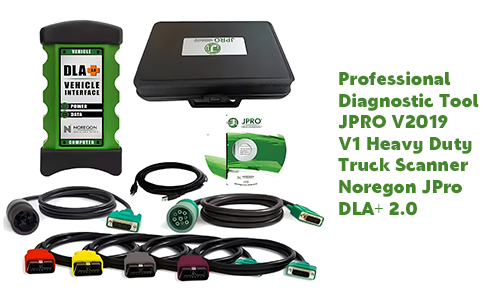 Professional Diagnostic Tool JPRO V2019 V1 Heavy Duty Truck Scanner Noregon JPro DLA+ 2.0